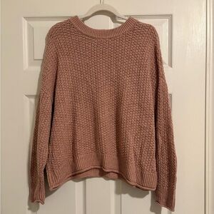 Women's Pink Knit Sweater
